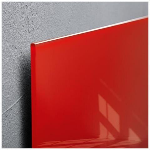Gl212 Bacheca Magnetiche E Accessori Vetro 1200 X 900 Mm Rosso - Foto 3