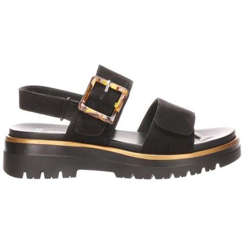 Malaga Sandals Sandali Pelle Scamosciata /nabuk Scarpe Donna Nero Eu 39, 12-21003-01 - Foto 1