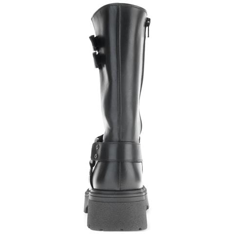 Black Casual Closed Booties Stivaletti Pelle Scarpe Donna Nero Eu 40, 51.762.27 - Foto 3