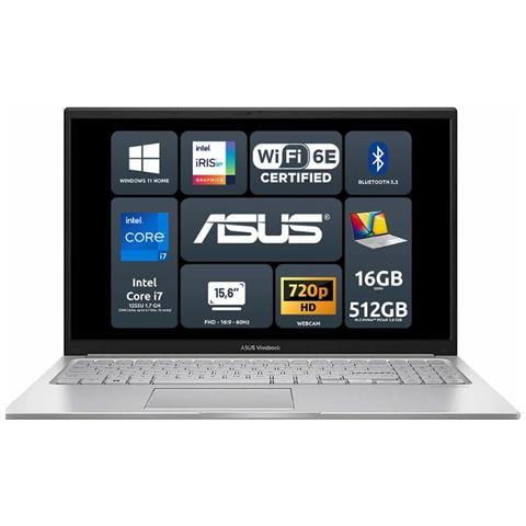 Notebook VivoBook 15 F1504ZA-NJ906W Monitor 15.6" Full HD Intel® Core™ i7 i7-1255U Ram 16 GB 3xUSB 3.2 Windows 11 Home - Foto 1