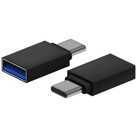 AISENS A108-0717, USB-C, USB-A, Nero - Foto 1