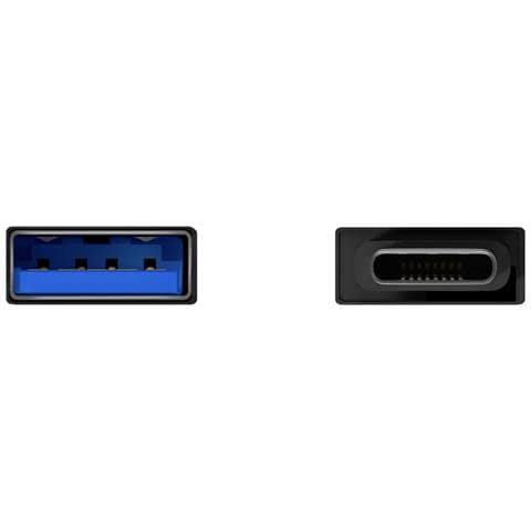 AISENS A108-0717, USB-C, USB-A, Nero - Foto 3