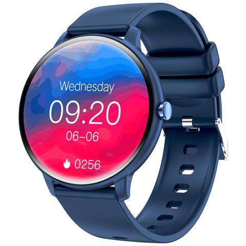 Smartwatch Con Ecg, Cardiofrequenzimetro, Misuratore Della Pressione Sanguigna, Monitoraggio Del Sonno E Contapassi Blue - Foto 1
