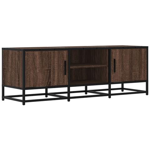 Mobile Tv Rovere Marrone 120x35x41 Cm Legno Multistrato Metallo - Foto 2