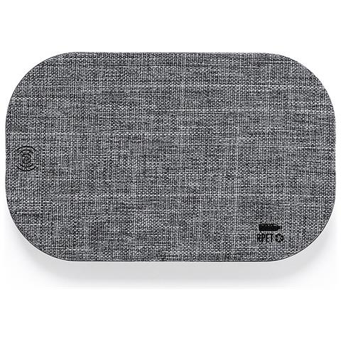 Caricabatterie Wireless 10w Ricarica Rapida Rept Riciclato 10x1,2x6,2 Cm. Grigio - Foto 1