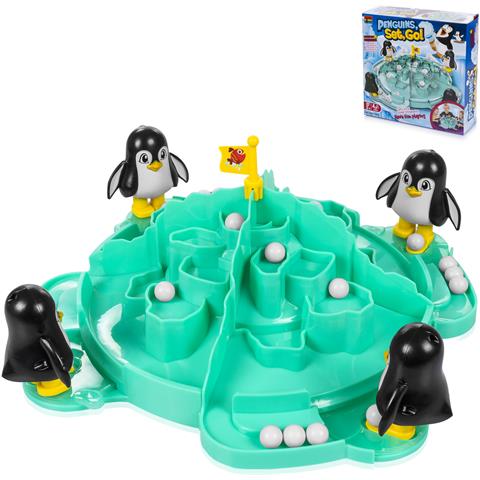 Pinguini Lancia Palle Di Neve. Gioco Da Tavolo Di Abilità Per 2 A 4 Giocatori. - Foto 1