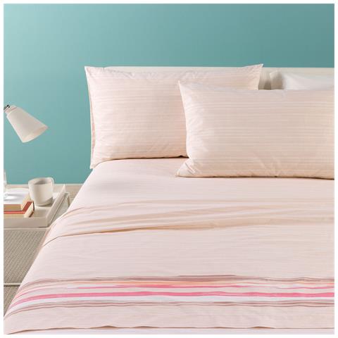 Completo Lenzuola Atlanta In Cotone Colore Rosa Misura Singolo - Foto 1
