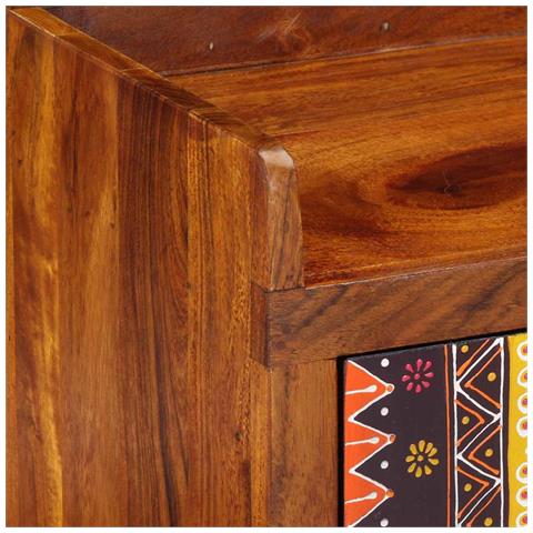 Panchina per scarpe 100x35x45 cm in legno massello di acacia - Foto 9