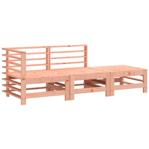 Set Salotto da Giardino 3 pz in Legno Massello di Douglas - Foto 1