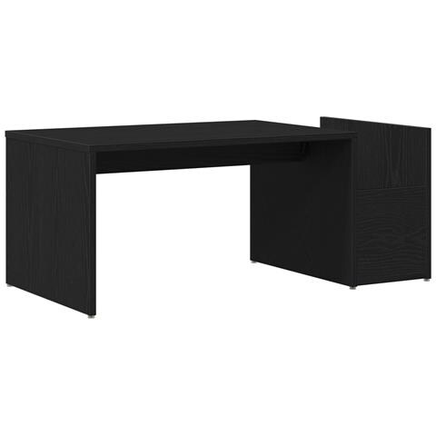 Tavolino da caffè  Nero Rovere 90x45x35 cm in Legno Ingegnerizzato - Foto 1
