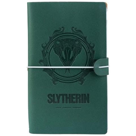 Taccuino Da Viaggio Casa Serpeverde 12x19.6cm Con Fascia Elastica, Verde - Foto 1