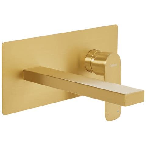 Rubinetto Miscelatore Da Parete Per Lavabo Dichato Ottone Oro - Foto 2