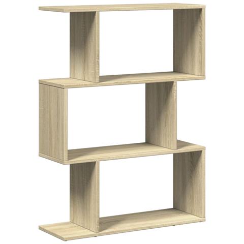 Libreria Divisorio 3 Ripiani Sonoma 70x24x97 cm in Truciolato - Foto 1