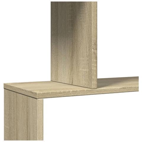 Libreria Divisorio 3 Ripiani Sonoma 70x24x97 cm in Truciolato - Foto 9