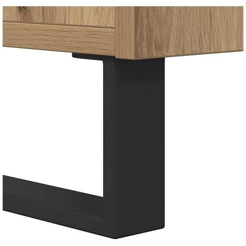 Tavolino da salotto rovere artigianale 80 x 80 x 36.5 cm - Foto 9