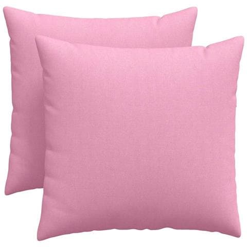 Cuscini da Divano 2 pcs Rosa 50 x 50 cm Tessuto - Foto 1