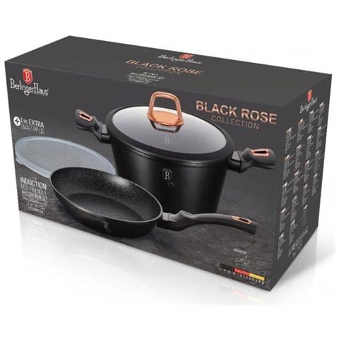 BH-7741 Set di pentole antiaderenti Black Rose - Foto 6