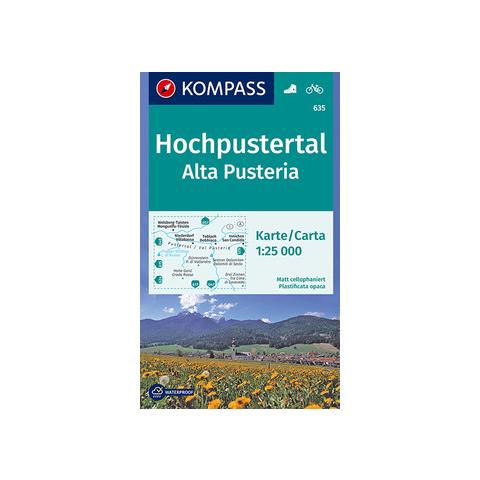 Carta escursionistica n. 635. Alta Pusteria-Hochpustertal 1:25.000. Ediz. bilingue - Foto 1