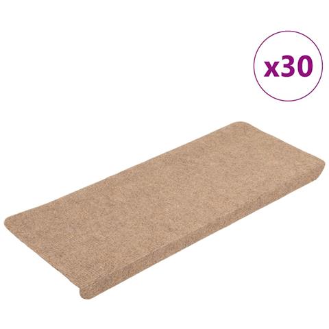 Tappetini Autoadesivi per Scale 30 pz Beige 65x24,5x3,5 cm - Foto 1