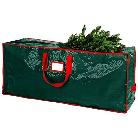 Sacchetto Porta Albero Di Natale - Materiale Pe, Varie Opzioni Di Colore, Protegge Gli Articoli Per Le Feste Dalla Polvere Green Grande - Foto 1