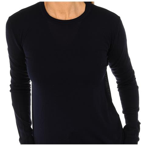 Maglia Girocollo Da Donna A Maniche Lunghe 7v5my3-2m1dz - Foto 3