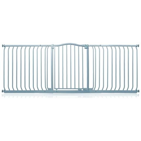 Safetots Cancelletto Di Sicurezza Con Parte Superiore Incurvata, 197cm - 206cm, Grigio Opaco - Foto 1