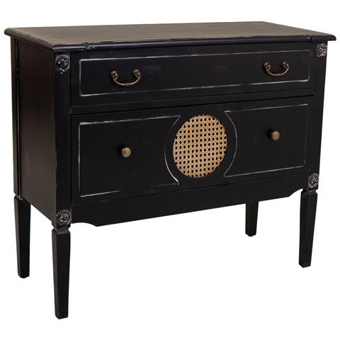 Cassettiera In Legno Nero 88x38x72h - Foto 1