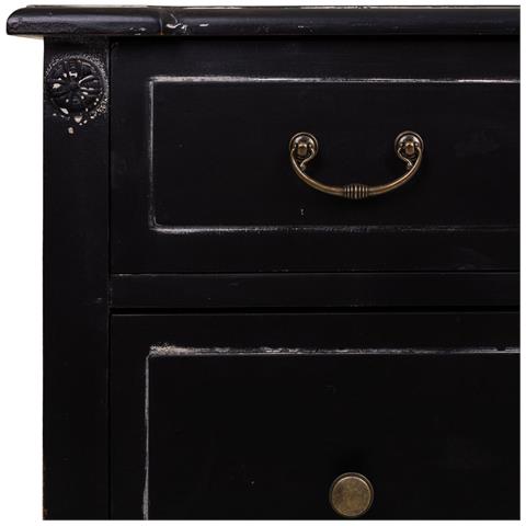 Cassettiera In Legno Nero 88x38x72h - Foto 8