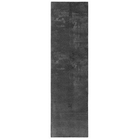 Tappeti per area HUARTE Antracite 1000 x 80 cm Poliestere - Foto 1