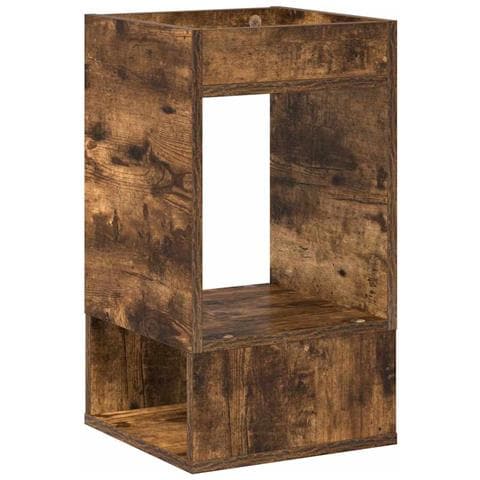 Tavolino Rovere fumé 30 x 30 x 56 cm Legno multistrato - Foto 1