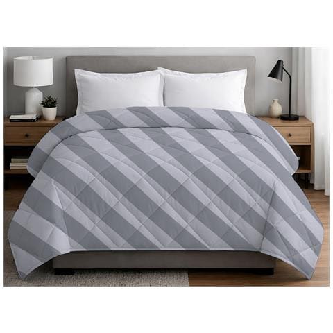 Trapuntino Piumino Estivo Primaverile 100gr Mq Leggero Disegno Elite Matrimoniale Grigio - Foto 1