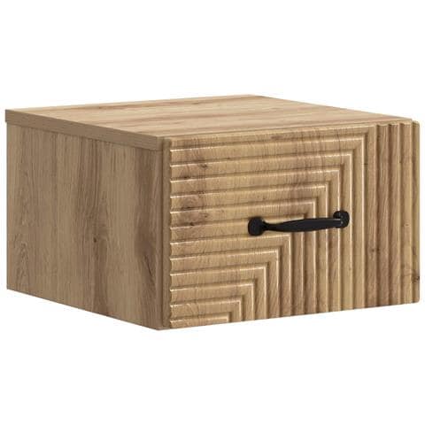 Mobiletto da notte a muro Rovere Artigianale 34,5 x 33 x 20 cm - Foto 1