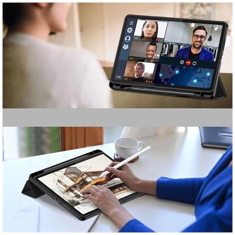 Custodia Nera Per Tablet Lenovo Con Spazio Per Penna - Foto 7