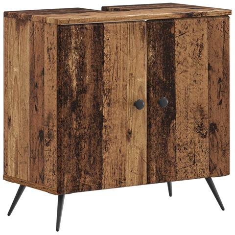Set di Armadi da Bagno da 2 Pezzi BREDA Legno antico - Foto 7