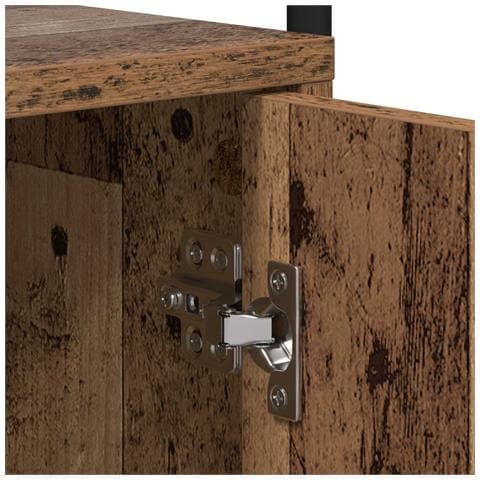 Armadio da Notte 2 pz Legno antico Legno ingegnerizzato - Foto 9