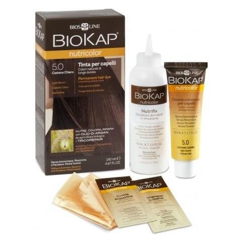 Biokap Nutricolor 5,3 New Castano Oro Chiaro Tinta Tubo + Flacone - Foto 1