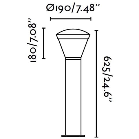 Faro 75538 - Shelby Led Lampada Paletti Grigio Scuro H 62.5cm - Foto 2