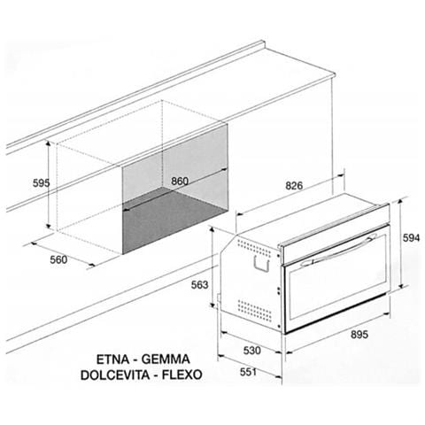 Forno Elettrico da Incasso FQVN9TEE Capacità 100 L Multifunzione Ventilato Colore Nero - Foto 3