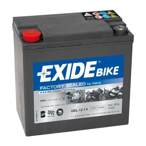 Exgel1214 Batteria 12v Bike Gel 14 Ah 150 A - Foto 1