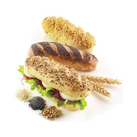 Mini Baguette Bread - Stampo In Silicone N. 4 Baguette 170x55 H20 Mm - Foto 5