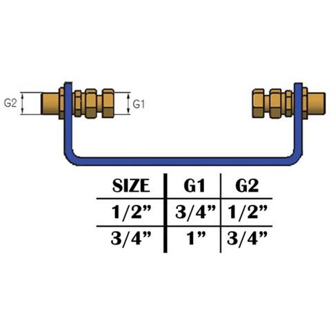 Regolamentato Contatore Dell'acqua Regolabile Dispositivo Staffa Console Alleviare Lo Stress Da 34 bsp - Foto 2
