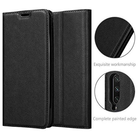 Custodia Compatibile Con Xiaomi Mi Cc9 In Nero Di Notte - Coperchio Protettiva Con Chiusura Magnetica, Funzione Stand E Tasca Per Le Carte - Foto 8