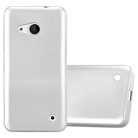 Custodia Compatibile Con Nokia Lumia 550 In Argento Metallico - Coperchio Protettivo In Silicone Tpu Flessibile - Foto 1