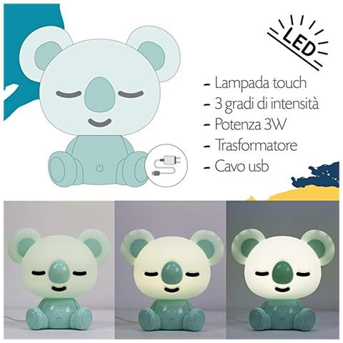 Onli - Lumetto Led Koala Color Grigio - Foto 3