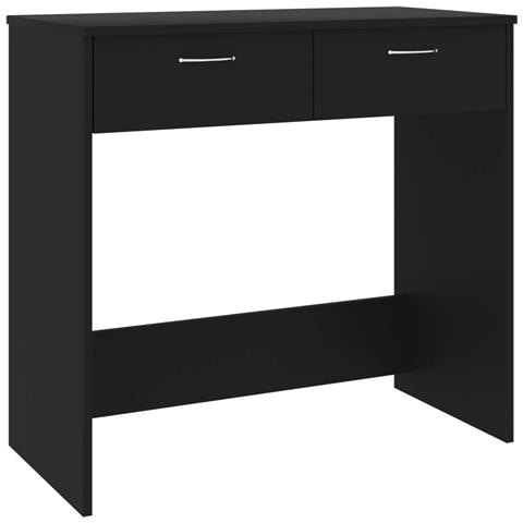 Scrivania Nera 80x40x75 cm in Legno Multistrato - Foto 1