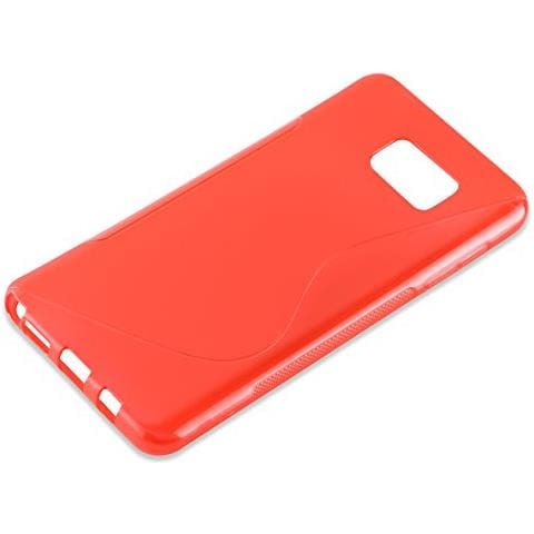 Custodia Compatibile Con Samsung Galaxy Note 5 In Rosso Cremisi - Coperchio Protettivo In Silicone Tpu Flessibile - Foto 2