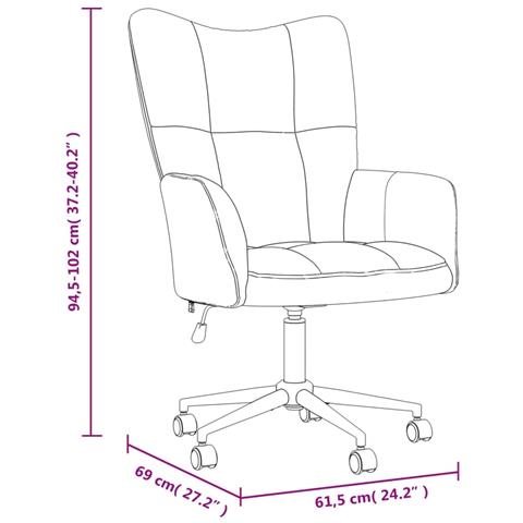 Sedia Relax Grigio Scuro in Velluto - Foto 8