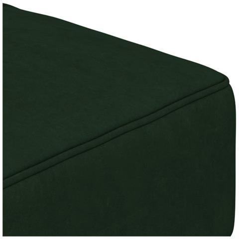 Divano Letto A 2 Posti Con 2 Cuscini Verde Scuro In Velluto - Foto 9