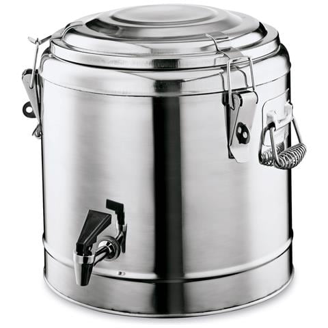 Contenitore Termico Per Alimenti, Thermos Per Alimenti Caldi, Dispenser Termico Con Rubinetto - Acciaio Inox, 8l - Foto 1