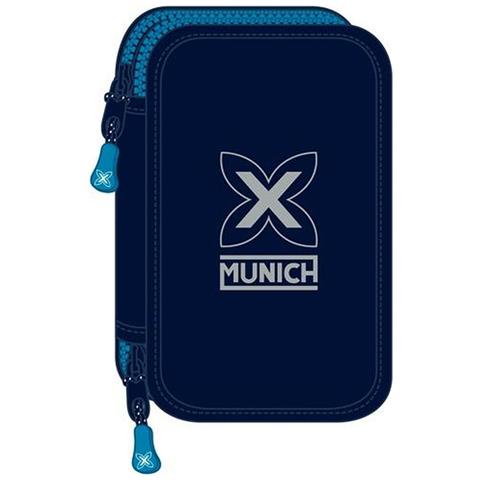 Astuccio Scuola Safta Azzurro 12,5 X 4 X 19,5 Cm (28 Pezzi) - Foto 1